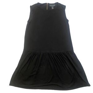 Cynthia Rowley Black Drop Waist Mini Dress with Pockets